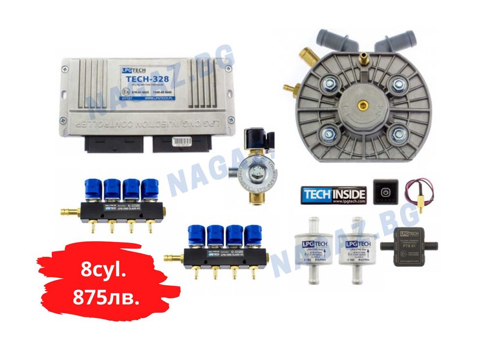 Газов инжекцион 4cyl. LPG TECH-324OBD/gazov injekcion LPG TECH-326/328
