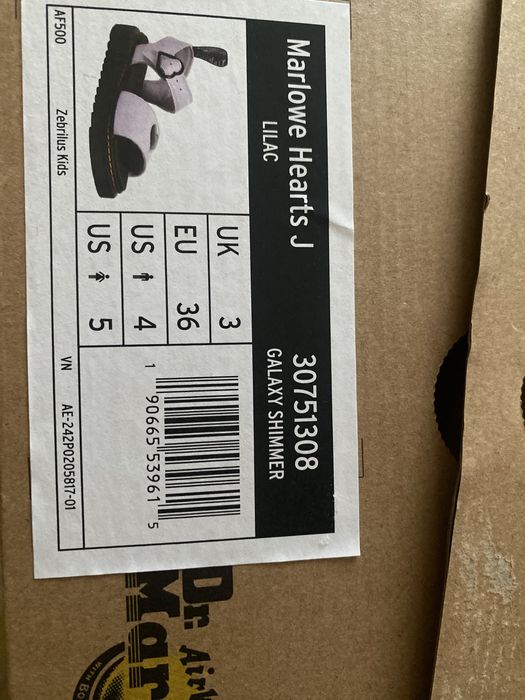Dr. martens - sandale piele 36 mov
