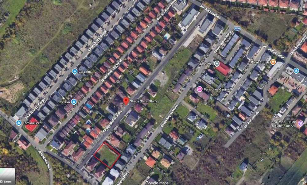 Teren autorizabil 1.875 mp, front de 41.7m pe str. S. Ruha nr.19-21, Borhanci