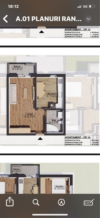 Vând Apartament 2 Cam Strada Trifoiului Dobroesti Fundeni