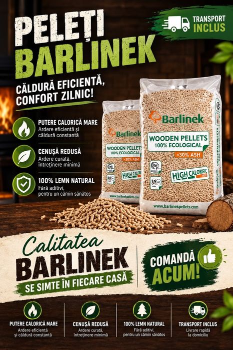 Peleti Barlinek  2350 cu transport inclus