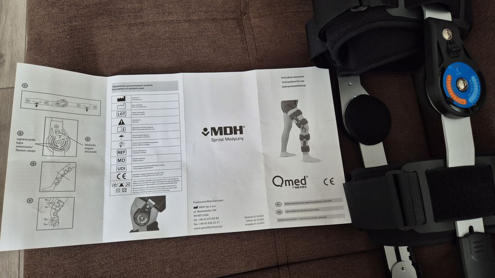 Orteza gradata postoperatorie genunchi