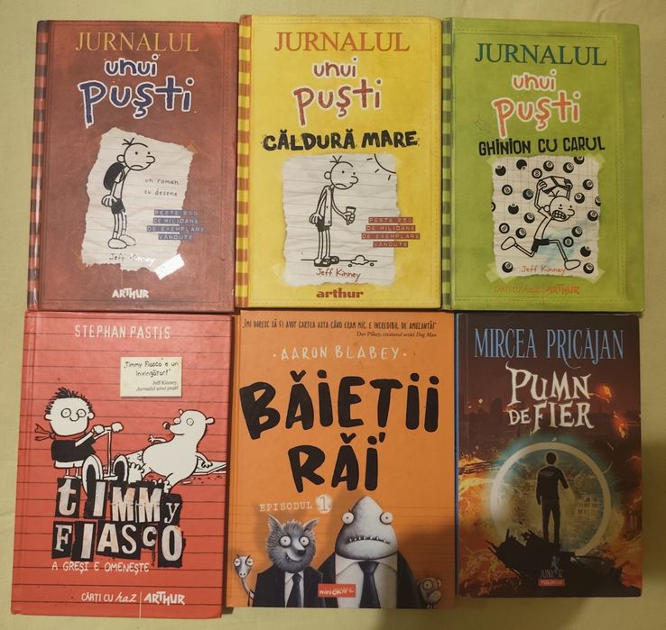 Lot cărți Jurnalui unui puști