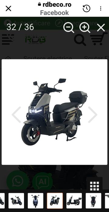 Vând scuter electric rac plus nou nouț