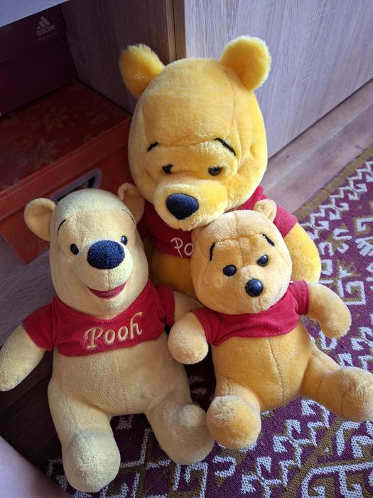 Комплект 3 плюшени мечета Мечо Пух – запазени