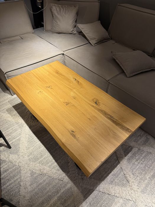 Холна маса масив дъб натур Айко 115/65/4см