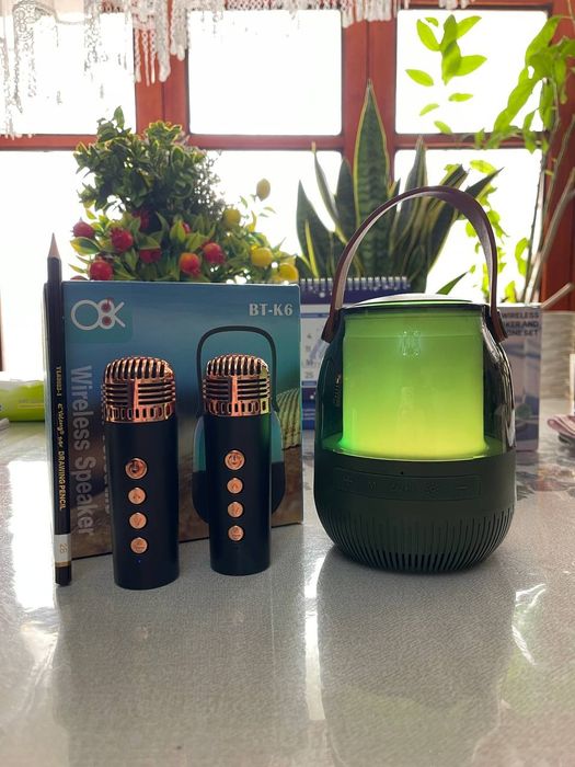 Mini Bluetooth kolonka BT-K6 mikrofon bilan – kuchli ovoz. Sifat JBL