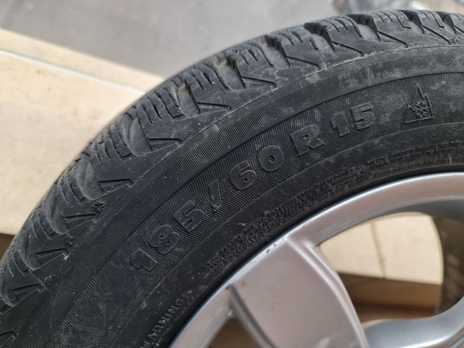 Roti complete 185 60 R15 Vw,Seat/Skoda,Audi 5x100 A1,Polo,Fabia,Ibiza