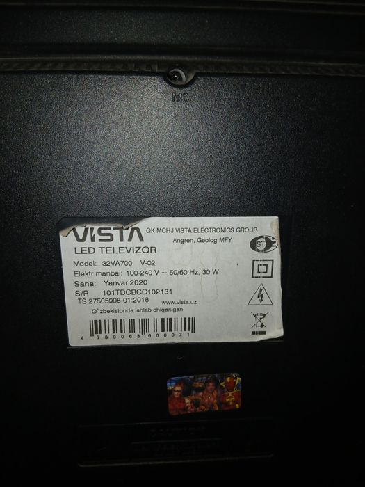 Televizor vista pulti bilan