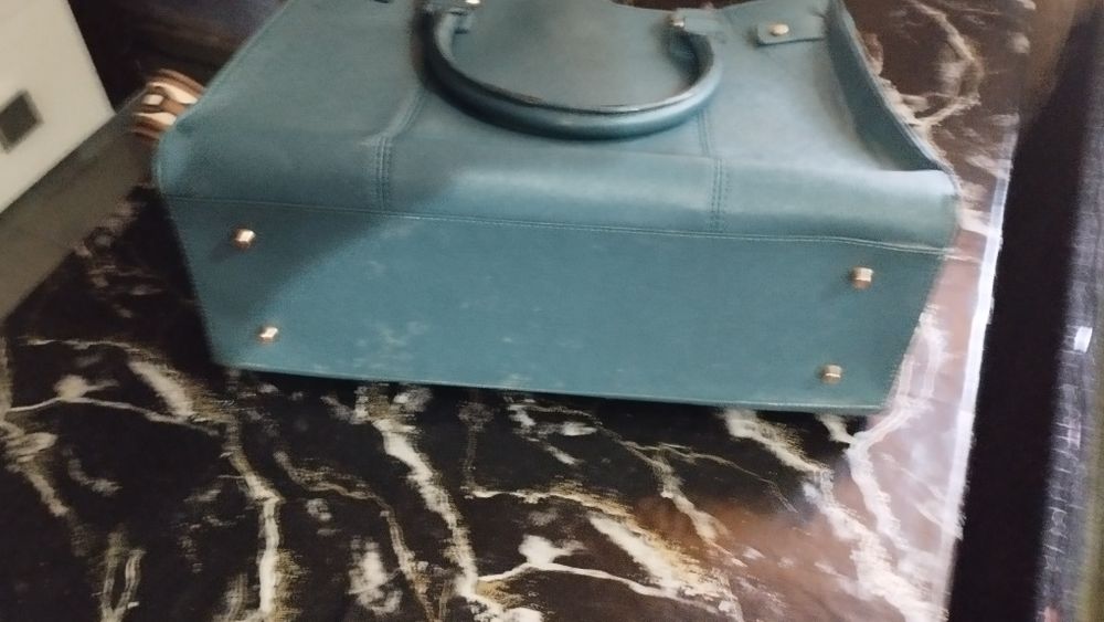 Сумка бирюза размер 30 на 35