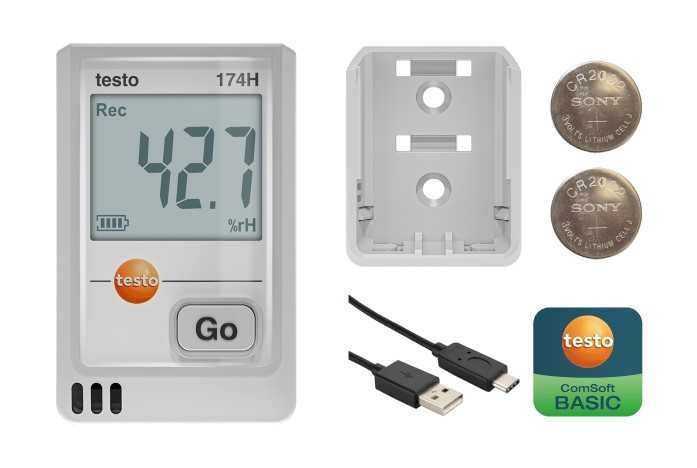Testo 174H Bluetooth логгеры температуры и влажности