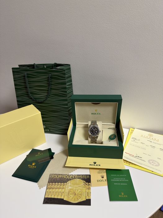 Ceas Rolex DATEJUST 40mm/Silver/Black Dial