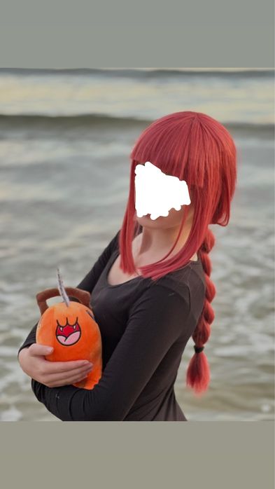 Cosplay Makima Червена Перука Red Wig Chainsaw Man Anime