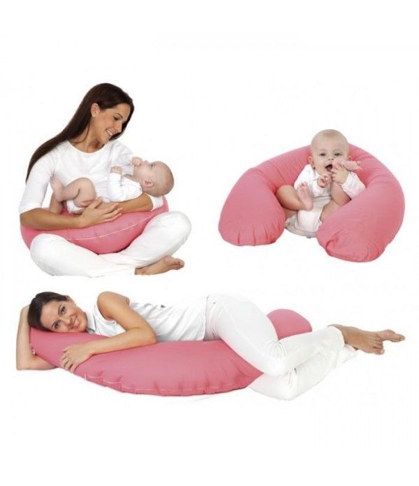 Pernă Gravide 3 în 1 TwinDeco – Ca NOUĂ (Somn, Alăptare & Cuib Bebe)