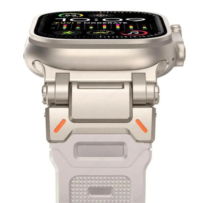 Curea Husa Sina Titanium  Incarcator Ceas Apple Watch Iphone