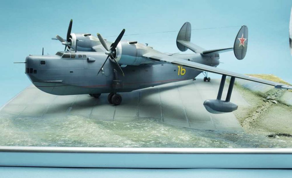 сборная модель самолёта Бе-6 пр, ГДР СССР! макет в клуб