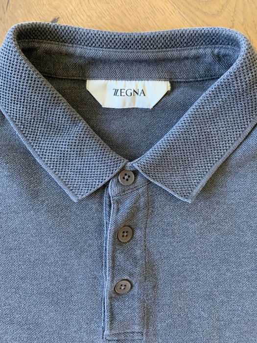 Zegna поло блуза с дълъг ръкав, L/XL размер