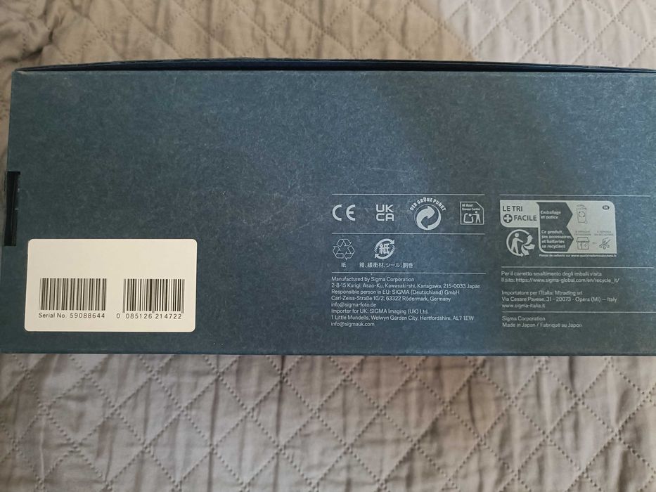 Montura sigma 17-40mm f/1.8 DCArt