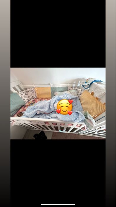 Vand 2x patut bebe cu tot cu salteaua