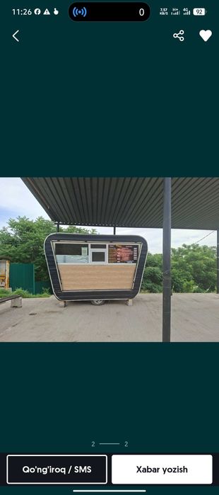 Fast food uchun truck tayyor biznes