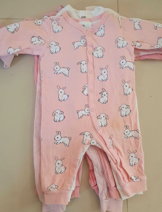 Set 5 salopete bebe, H&M, marimea 62