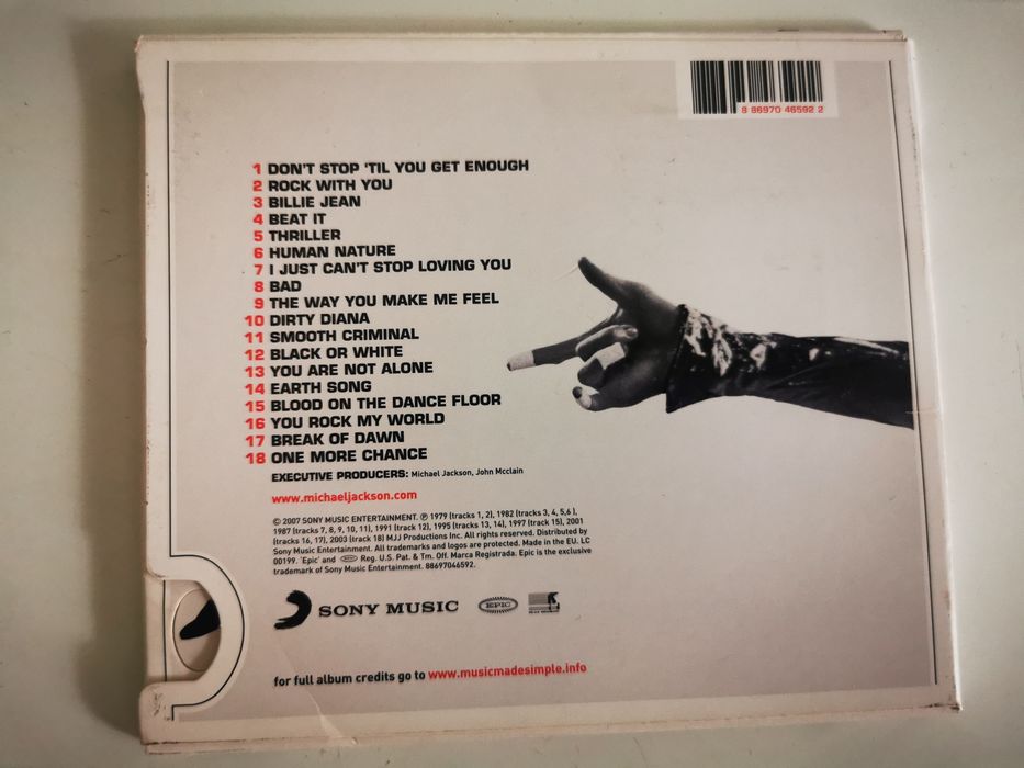 Cd Michael Jackson Number Ones