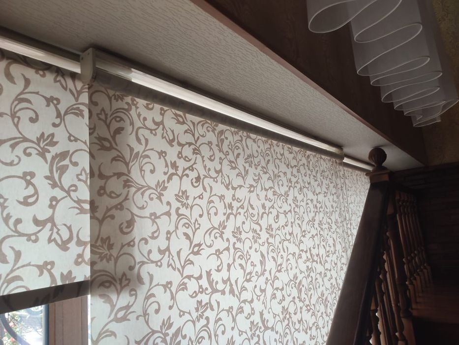 Установка карнизов,ролл штор