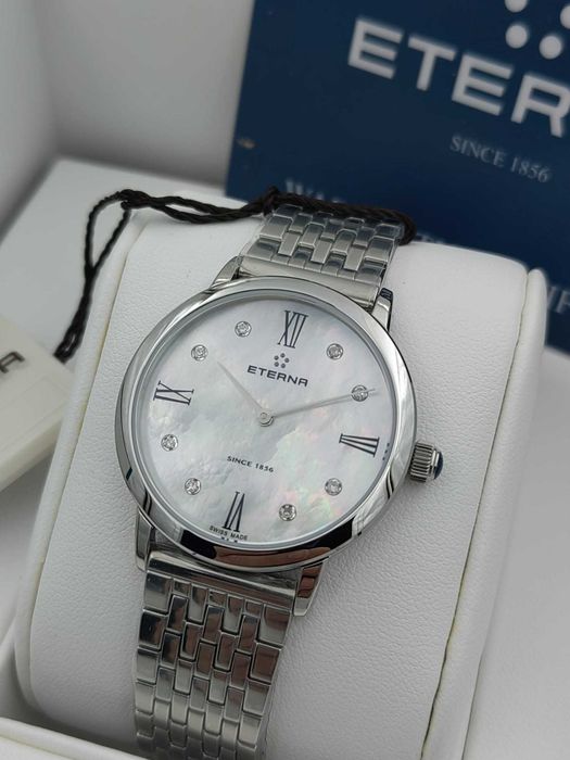 Ceas Eterna Eternity Lady Diamonds 32 mm – Swiss Made – Nou – Full Set