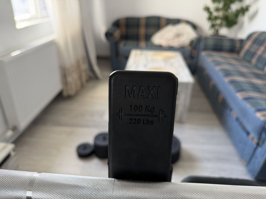 Bancă fitness reglabila pentru piept, înclinat si bari pentru biceps