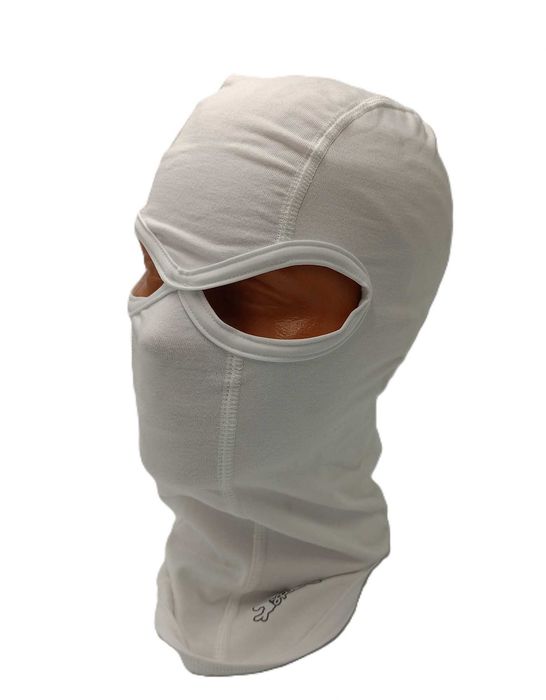 Мото боне маска бялo с една и две дупки