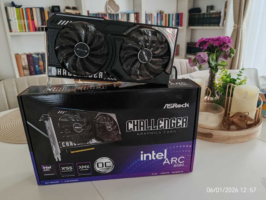 ASRock ARC B580 CHALLENGER OC 12GB GDDR6 garantie 22.04.2028
