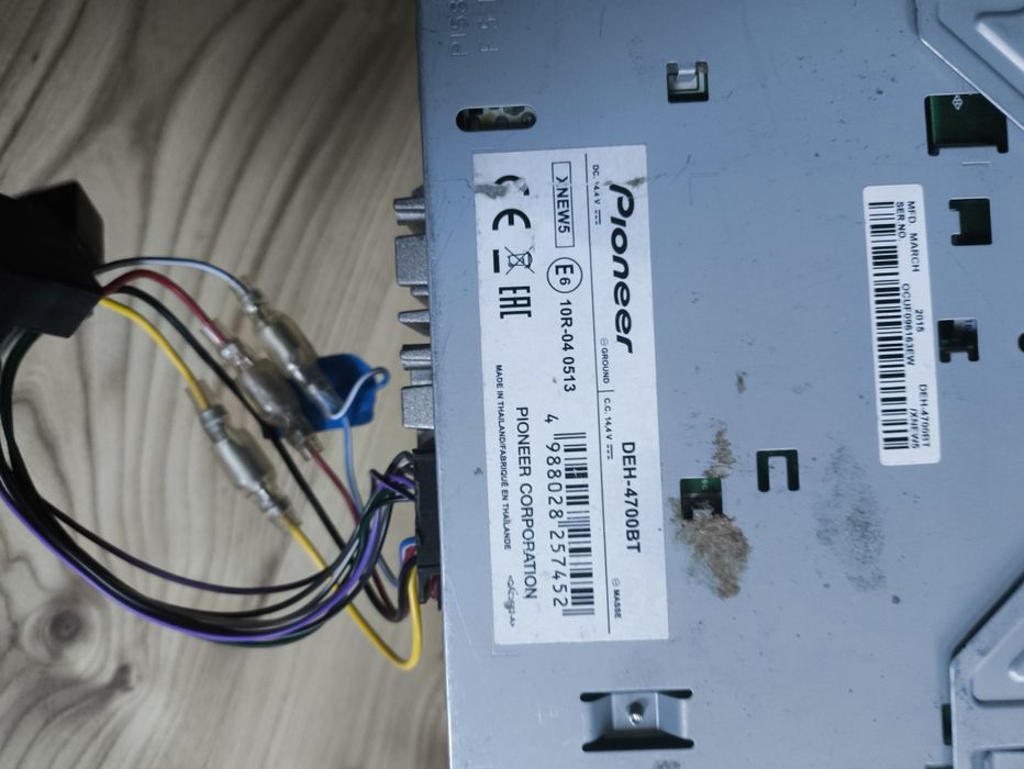 Авто сд Pioneer DE-4700BT Bluetoot/USB/MP3/CD/iPhone/Android