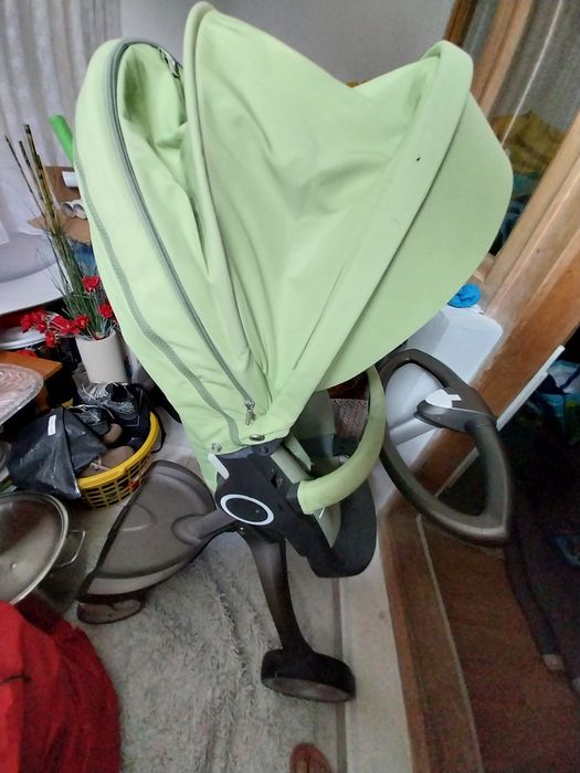 Vand cărucior Stokke Explory V5 verde brotacel