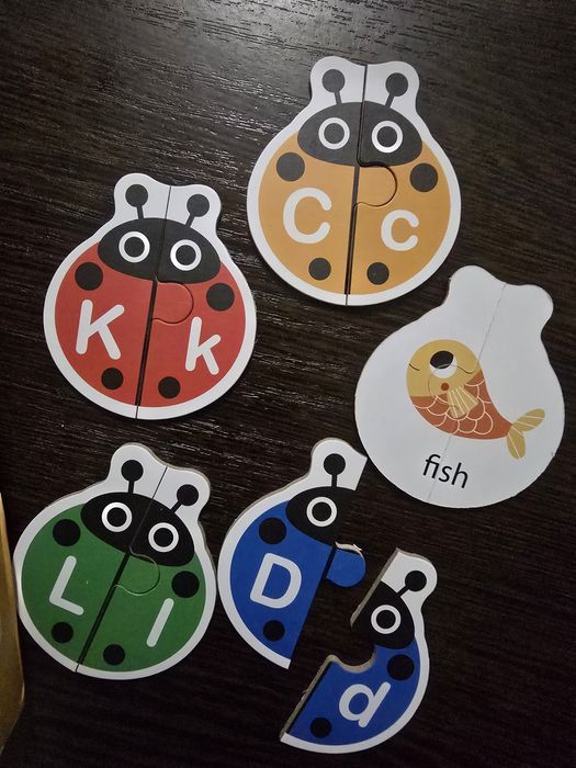 Пазл алфавит божьи коровки