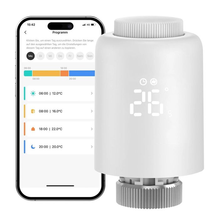 Smart Tuya Zigbeе умен термостат за радиатор, Wi-Fi