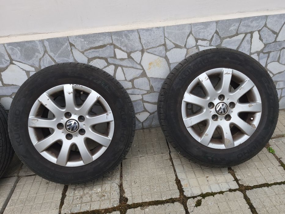 Джанти VW 15 5x112 с нови летни гуми