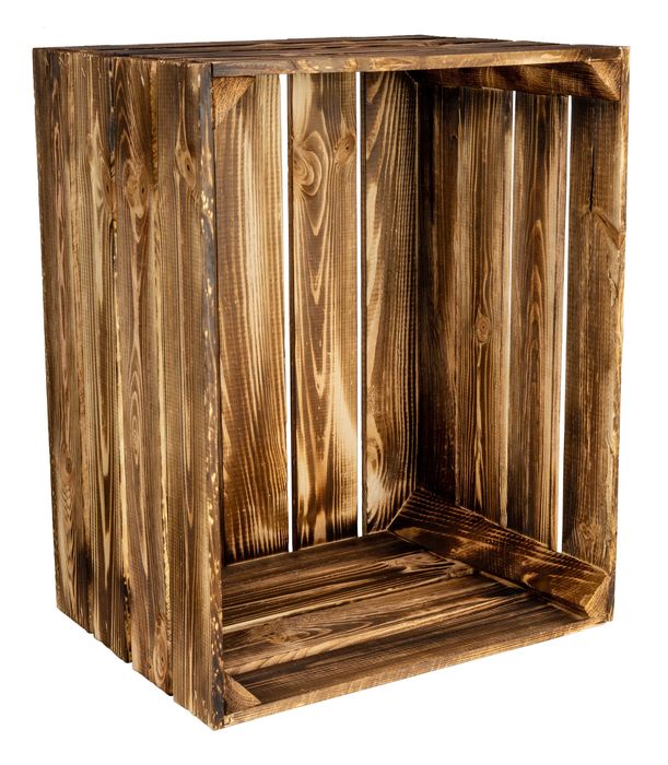 Ladite / Lazi / Cutii din Lemn de Pin Arse 50x40x30 cm