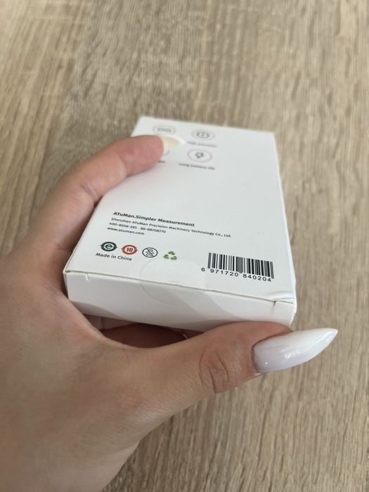 Кръгла рулетка с електронен дисплей, USB Type-C зареждане, Черен