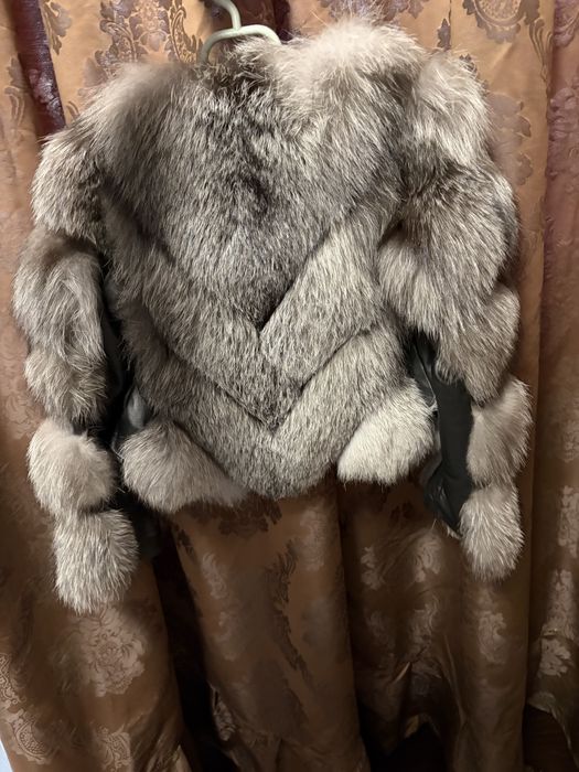 Blană naturală gri