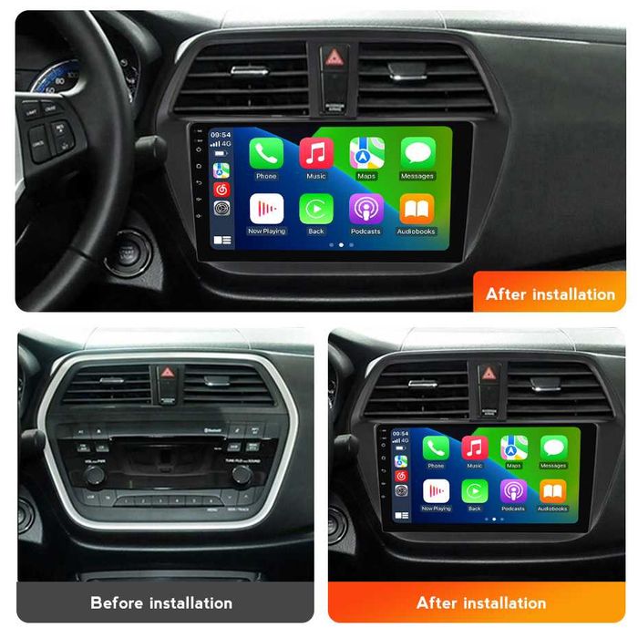 Navigatie Android 14 Suzuki S-Cross 2012 - 2020 1/8 Gb CarPlay +CAMERA