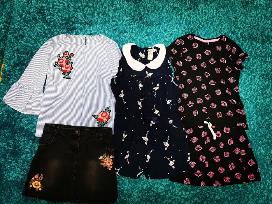 Lot mare și divers haine de calitate fetițe 7-8 ani