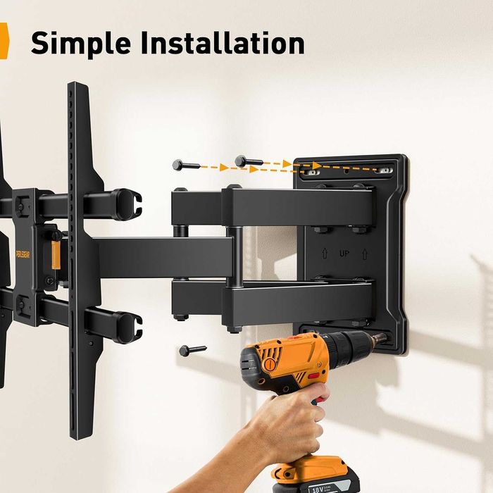 Perlegear PGLF6 TV Wall Mount for 32-85 Inch TVs up to 60 kg,