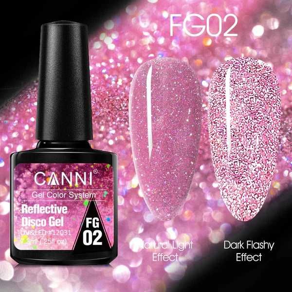 CANNI Reflective Disco Gel / диско гел лак
