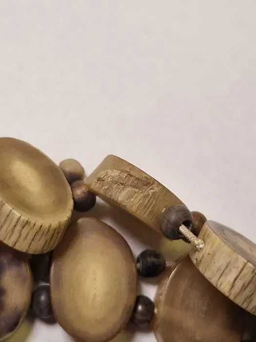 Brățară masivă stil etnic/boho, din os