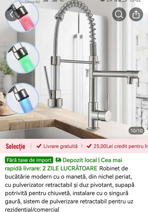Baterie bucatarie