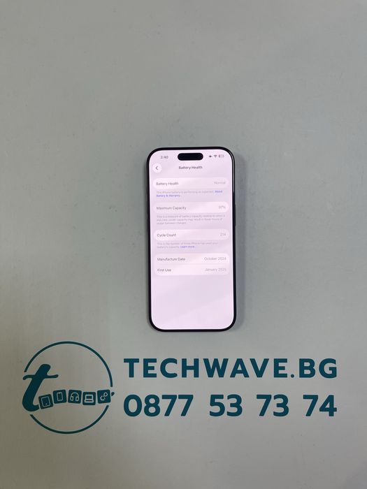 Apple iPhone 16 Pro 256GB Black Titanium 97%