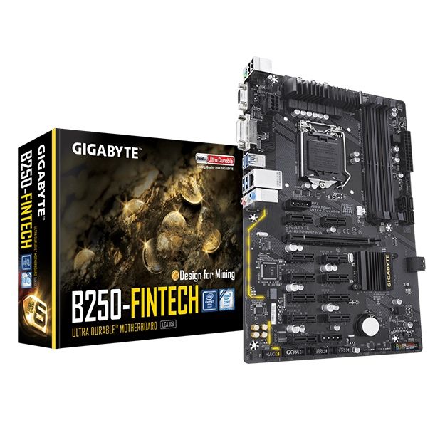 Gigabyte B250 FinTech + Intel Core i5-6600 | комплект б/у