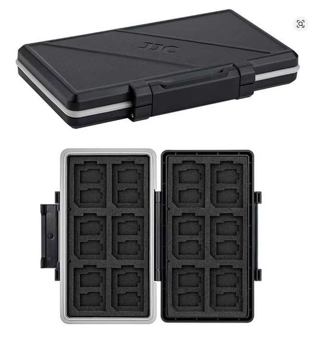 Калъф кутия за SD Card и MicroSD JJC влагоустойчив побира 12 СД Карти