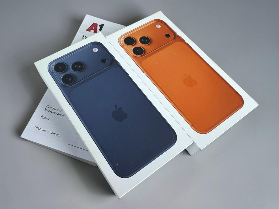 ЧИСТО НОВ! Apple iPhone 17 Pro Max 256GB Deep Blue / Orange 2г. Гаранция!