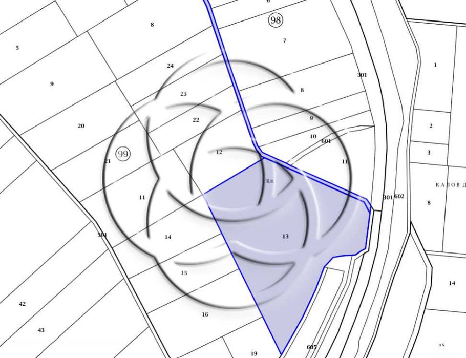 Парцел/нива с възможност за вкарване в регулация с лице към път